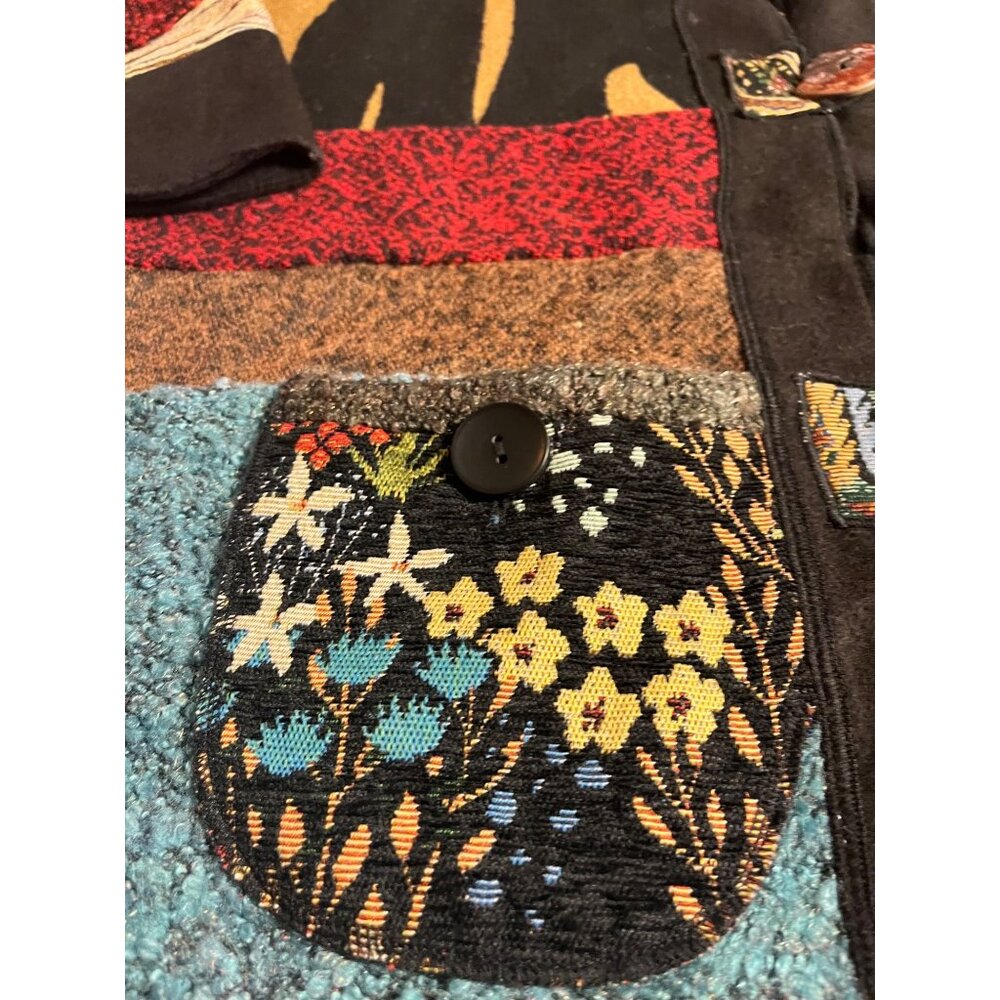 Ali Miles Women's XL Multi Patchwork Cardigan Jac… - image 4